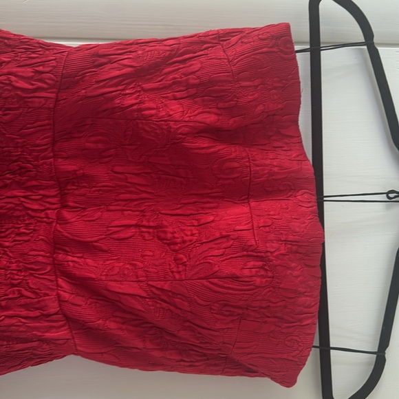 Dolce & Gabbana Red Strapless Sheath Dress - Picture 3 of 9